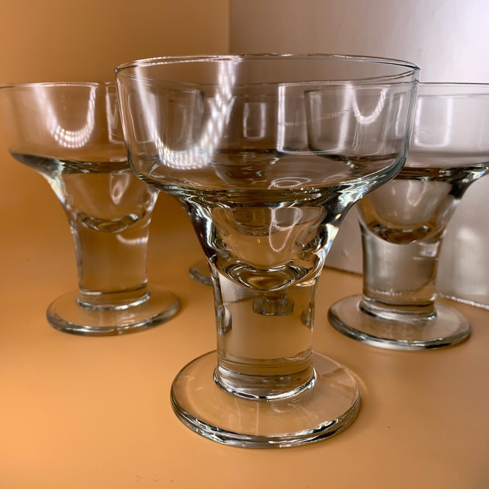 Set of 4 MCM Libbey Margarita Glasses